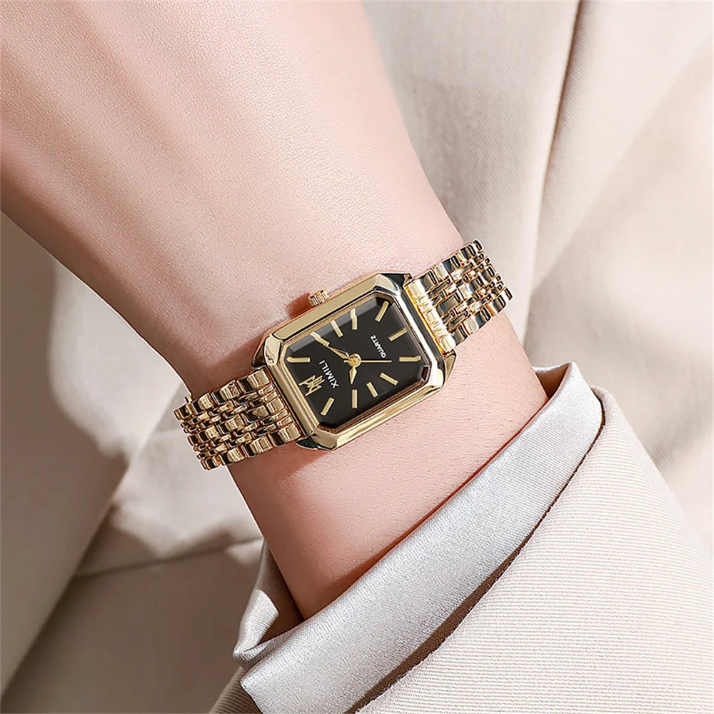 NOREVIA LUXURY GOLD WOMEN'S WATCH